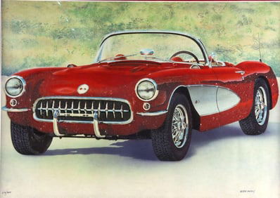 Valter Morais "Red Fifties" Serigraph