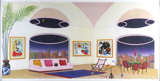 Fanch Ledan "Oval Lounge" Serigraph