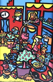 Peter Marco (American, 20th C.) "Soho" Serigraph