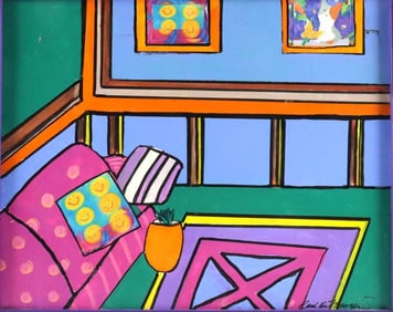 Signed Contemporary Oil Painting on Canvas