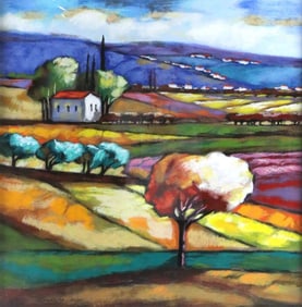 Slava Brodinsky (Russian, b. 1955) "Evening Bliss" Serigraph