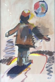 Signed Contemporary Watercolor