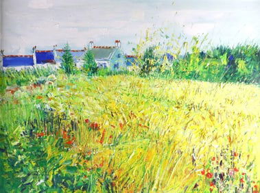 Yolande Ardisonne (French, b. 1927) "Champs D' Avione"