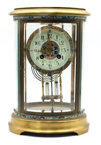 Antique French Crystal Regulator Clock