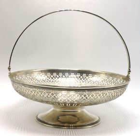 Vintage Tiffany & Co. Sterling Silver Handled Basket