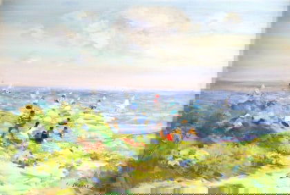 Gaston Sebire (French, 1920-2001) Oil Painting on Canvas