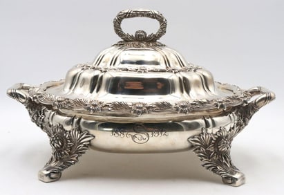 Tiffany & Co. "Chrysanthemum" Sterling Covered Entree Dish