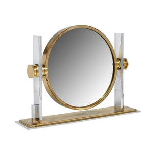 Vintage Karl Springer Vanity Mirror