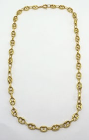 Vintage Kutchinsky 18Kt Anchor Link Necklace