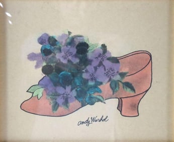 Andy Warhol "Judy Garland Shoe - A la Recherche du "Shoe" Perdu" Lithograph