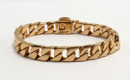 Tiffany & Co. 18Kt Rose Gold Curb Link Bracelet