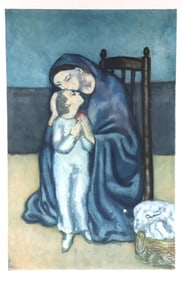 Pablo Picasso "Maternité" Hand Signed Aquatint