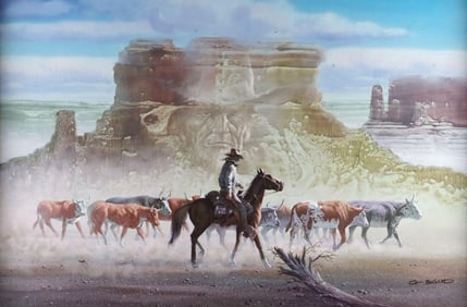 Gerald Bogard (American, 20th C.) Oil Painting on Canvas