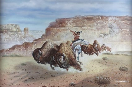 Gerald Bogard (American, 20th C.) Oil Painting on Canvas