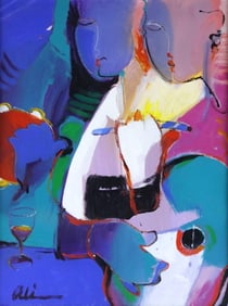 Ali Golkar (Persian, b. 1948) Oil Painting on Canvas