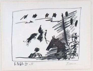 Pablo Picasso "Les Banderilles" Lithograph