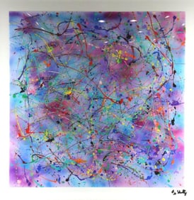 JD Shultz (American, b. 1968) Acrylic Painting over Plexiglass