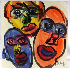 Peter Robert Keil (German, b. 1940) Acrylic Painting on Canvas