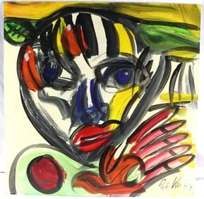 Peter Robert Keil (German, b. 1940) Acrylic Painting on Canvas