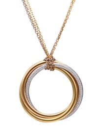 Cartier Paris 18Kt Trinity Roller Extra Large Diamond Necklace