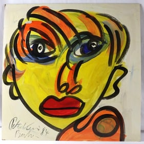 Peter Robert Keil (German, b. 1940) Acrylic Painting on Canvas