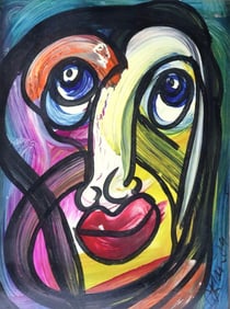 Peter Robert Keil "American Gigolo" Acrylic Painting on Panel