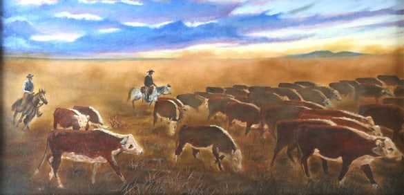 Signed R. Rebworth Oil Painting on Canvas