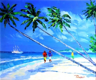 Alex Pauker "Afternoon Tour" Oil Painting on Canvas