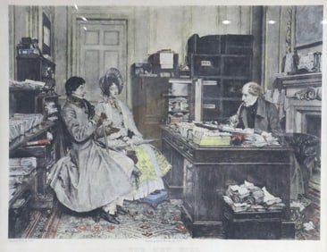 After Walter Sadler "The New Will" Lithograph Print