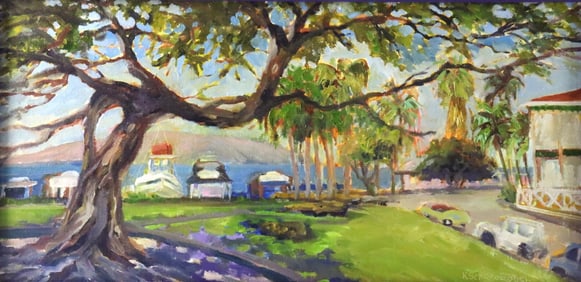 Signed Kevin Scarborough (21st C.) Oil Painting on Board