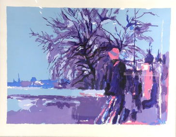 Nicola Simbari (Italian, 1927 - 2012) "Untitled" Serigraph Print
