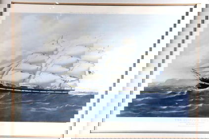 After John Howell "The Clipper Ontario" Lithograph Print