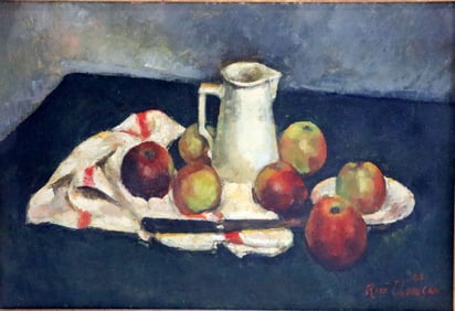 Early 20th C. Still Life Oil Painting on Canvas