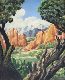 Signed D. Cortez Oil Painting on Canvas