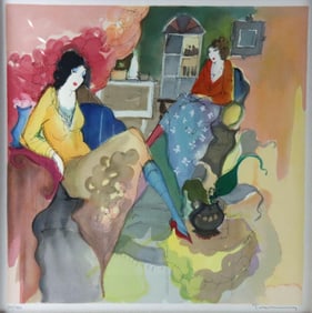 Itzchak Tarkay "Le Salon Version 2 #37" Serigraph