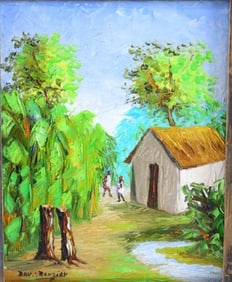 David Rouzier (Haitian, b. 1937) Oil Painting on Canvas