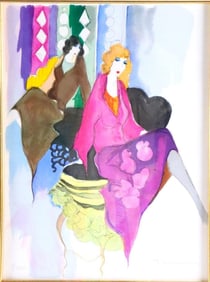 Itzchak Tarkay "Enchantment" Serigraph Print