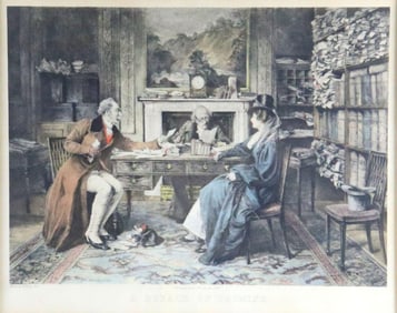 Walter Dendy Sadler "A Breach of Promise" Lithograph Print
