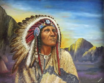 Signed WJ Meyer Oil Painting on Board