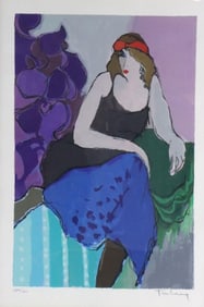 Itzchak Tarkay "Jealousy" Serigraph
