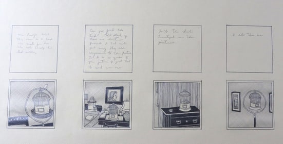 Unsigned Ink Drawing on Paper