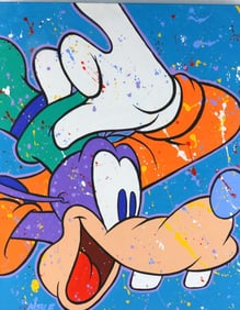 Randy Noble "Goofy's Grand Day" Acrylic Painting on Canvas