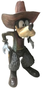 Fredrick Prescott (American, b.1949) "Cowboy Goofy" Bronze Sculpture