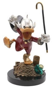 Carl Barks "Hands Off My Playthings!" Bronze Sculpture