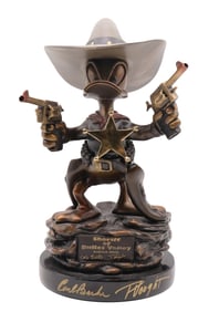 Carl Barks "Sheriff of Bullet Valley" Bronze Sculpture