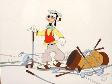 Walt Disney How to Play Golf "Goofy Golfer" Sericel