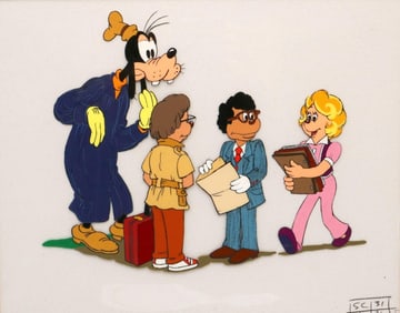 Walt Disney Goofy Animation Cel
