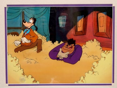 Walt Disney "Goofy & Pete" Animation Cel