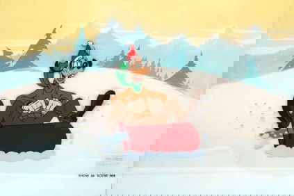 Walt Disney "Have Yourself a Goofy Little Christmas" Animation Cel