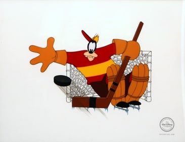 Walt Disney "Goofy Goalie, Hockey Homicide" Ltd. Edition Sericel